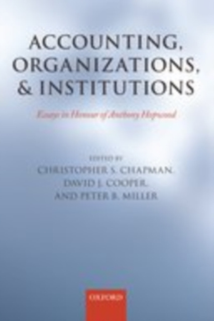 E-kniha Accounting, Organizations, and Institutions Christopher S. Chapman