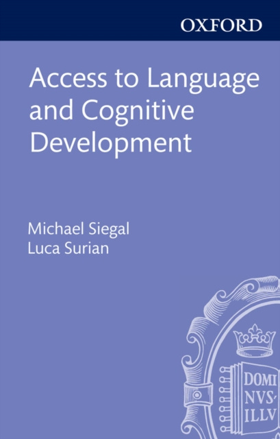 E-Book Access to Language and Cognitive Development Michael Siegal
