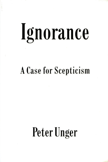 E-book Ignorance Peter Unger