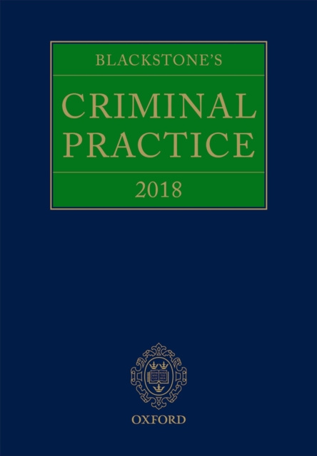E-book Blackstone's Criminal Practice 2018 David Ormerod