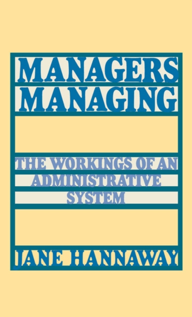 E-book Managers Managing Jane Hannaway