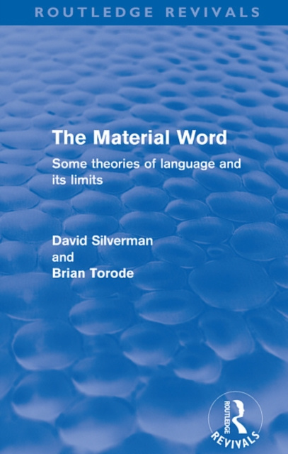 E-kniha Material Word (Routledge Revivals) David Silverman