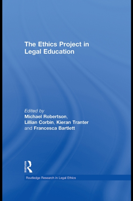 E-kniha Ethics Project in Legal Education Michael Robertson