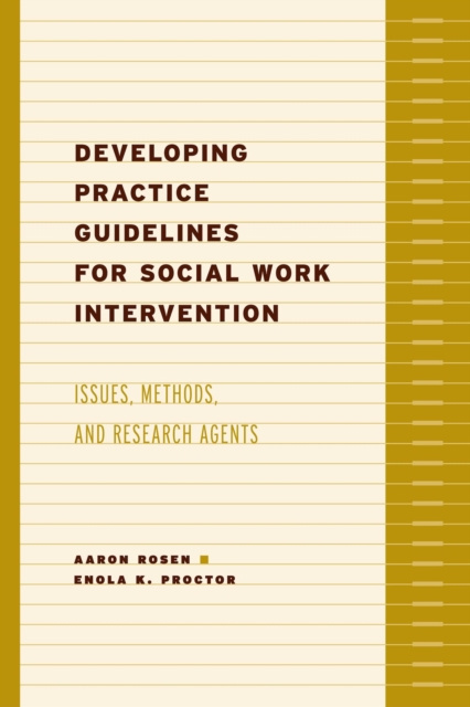 E-Book Developing Practice Guidelines for Social Work Intervention Aaron Rosen