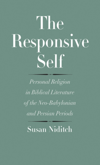 E-knjiga Responsive Self Niditch Susan Niditch