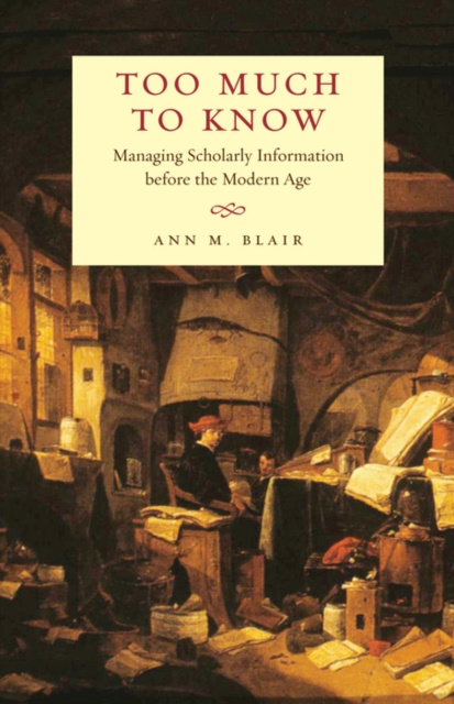 E-book Too Much to Know Blair Ann M. Blair