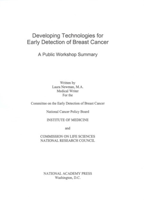 E-Book Developing Technologies for Early Detection of Breast Cancer National Research Council