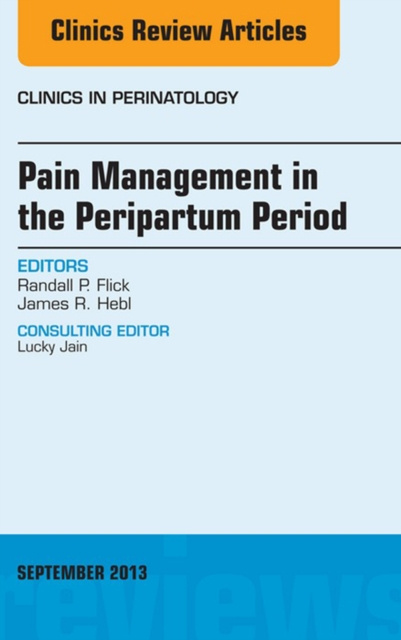 E-kniha Pain Management in the Postpartum Period, An Issue of Clinics in Perinatology Randall Flick