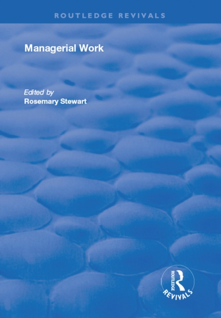 E-book Managerial Work Rosemary Stewart