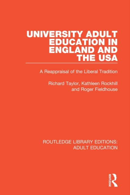 E-kniha University Adult Education in England and the USA Richard Taylor