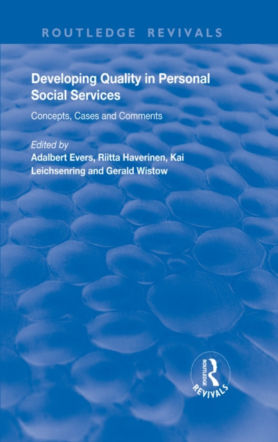 E-book Developing Quality in Personal Social Services Adalbert Evers