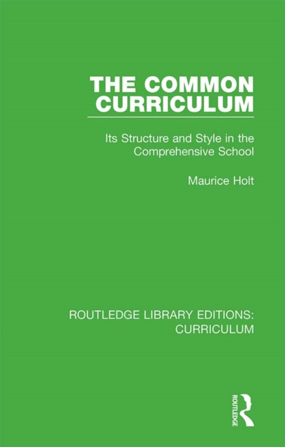 E-book Common Curriculum Maurice Holt