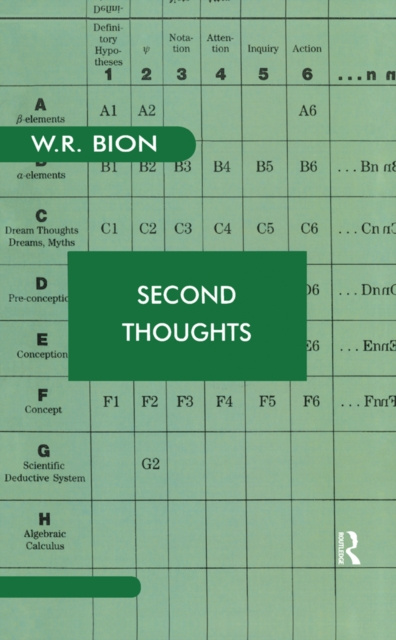 E-knjiga Second Thoughts Wilfred R. Bion