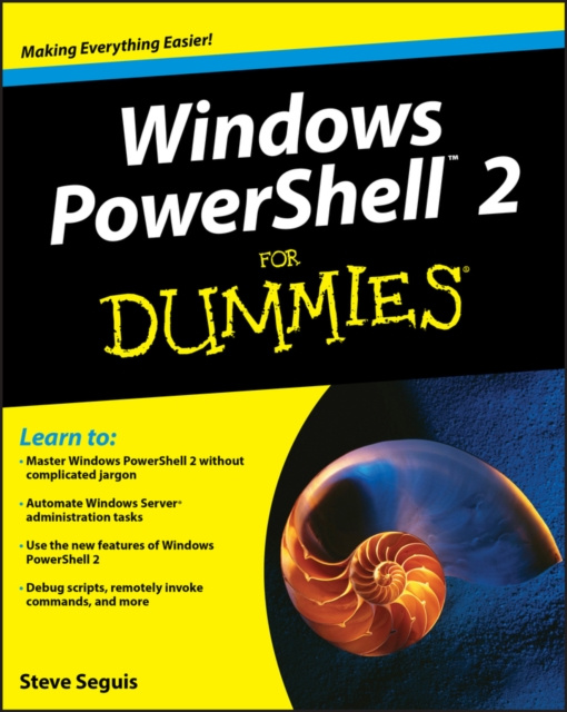 E-book Windows PowerShell 2 For Dummies Steve Seguis