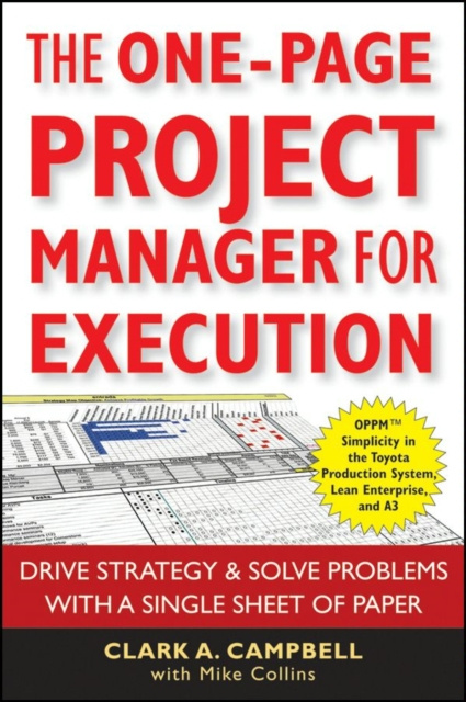 E-knjiga One-Page Project Manager for Execution Clark A. Campbell