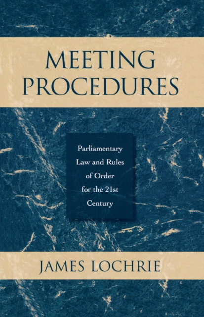 E-Book Meeting Procedures James Lochrie