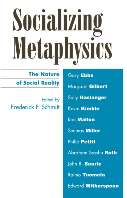 E-book Socializing Metaphysics Frederick Schmitt