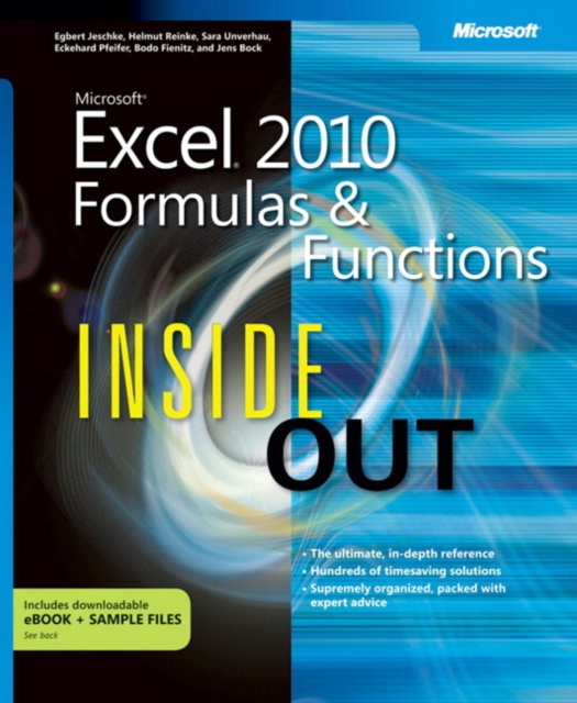 E-book Microsoft Excel 2010 Formulas and Functions Inside Out Egbert Jeschke