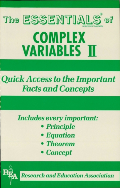E-knjiga Complex Variables II Essentials Alan D. Solomon