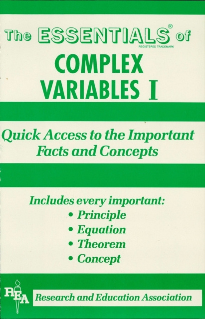 E-knjiga Complex Variables I Essentials Alan D. Solomon