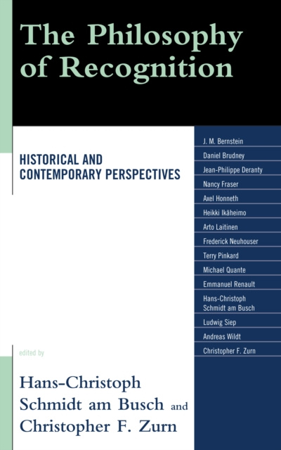 E-book Philosophy of Recognition Hans-Christoph Schmidt am Busch