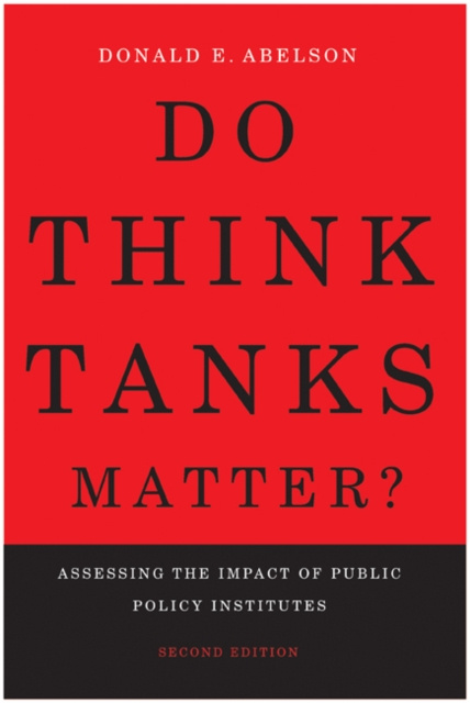 E-book Do Think Tanks Matter?, Second Edition Donald E. Abelson