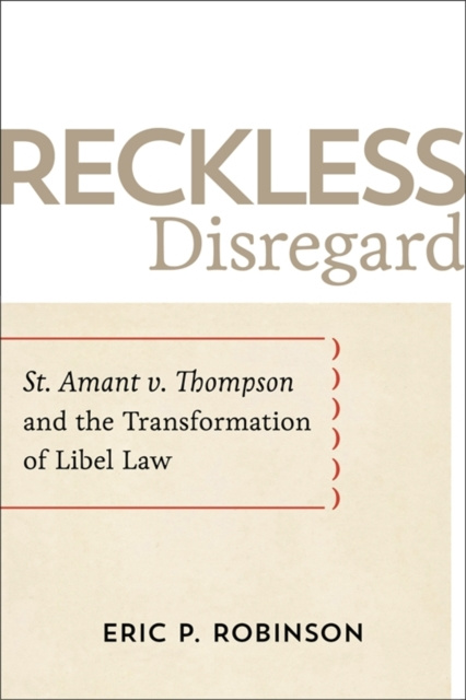 E-book Reckless Disregard Eric P. Robinson