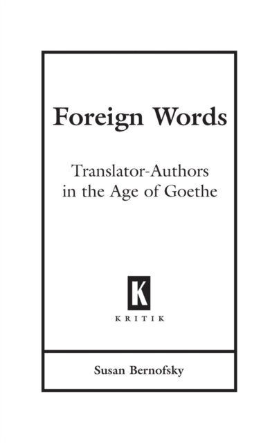 E-kniha Foreign Words Susan Bernofsky