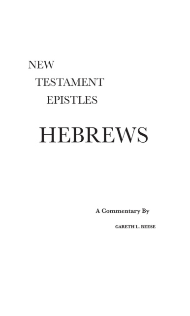 E-book Hebrews Gareth L Reese