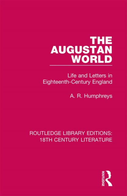 E-book Augustan World A. R. Humphreys