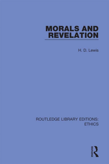 E-knjiga Morals and Revelation H. D. Lewis