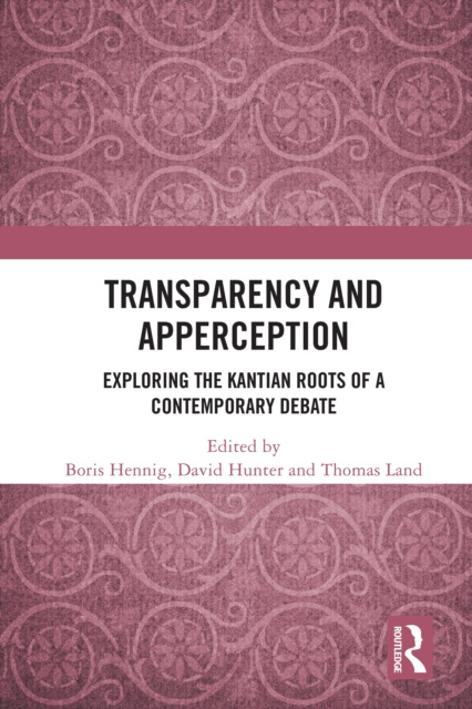 E-knjiga Transparency and Apperception Boris Hennig