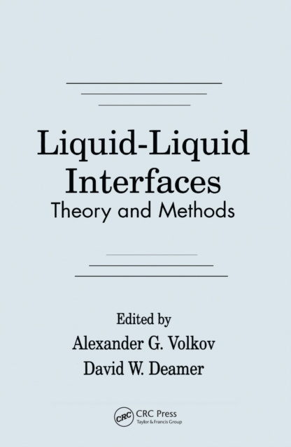 E-book Liquid-Liquid InterfacesTheory and Methods Alexander G. Volkov