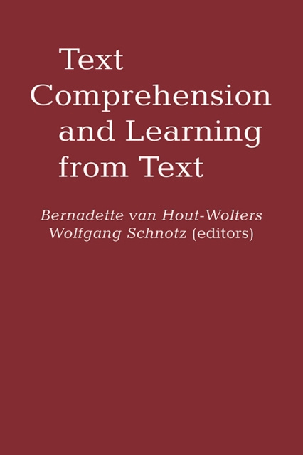 E-knjiga Text Comprehension And Learning Bernadette Van Hout-Wolters