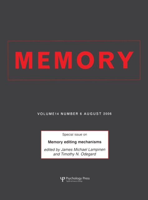 E-kniha Memory Editing Mechanisms Susan E. Gathercole