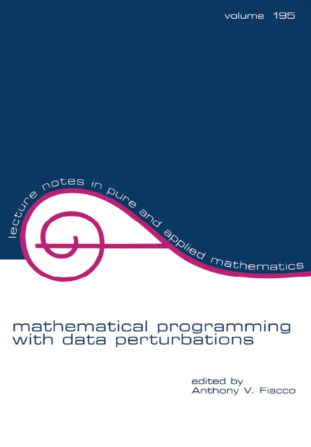 E-knjiga Mathematical Programming with Data Perturbations Anthony V. Fiacco
