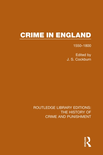 E-knjiga Crime in England J S Cockburn