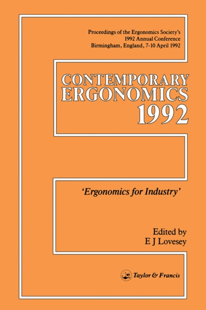 E-book Contemporary Ergonomics E. J. Lovesay