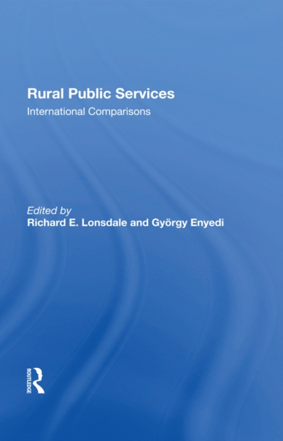 E-Book Rural Public Services Richard E Lonsdale