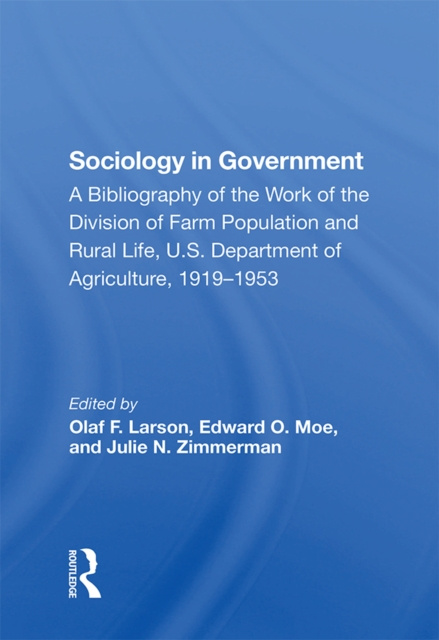 E-book Sociology In Government Olaf F. Larson