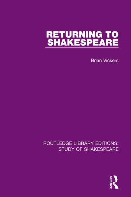 E-knjiga Returning to Shakespeare Brian Vickers