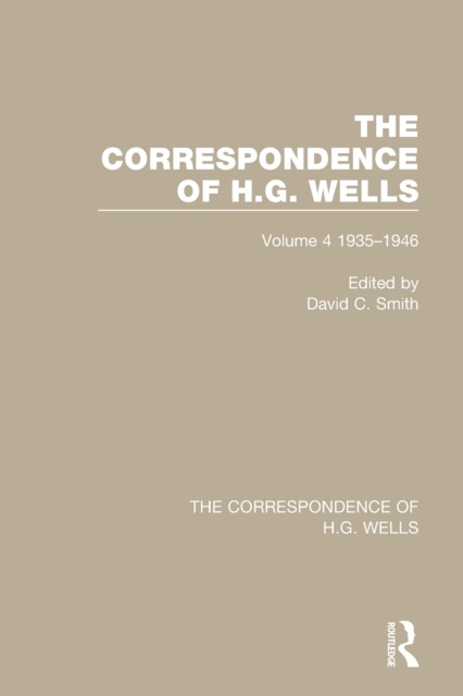 E-book Correspondence of H.G. Wells David C. Smith