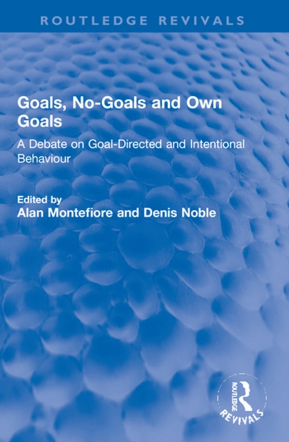 E-kniha Goals, No-Goals and Own Goals Alan Montefiore