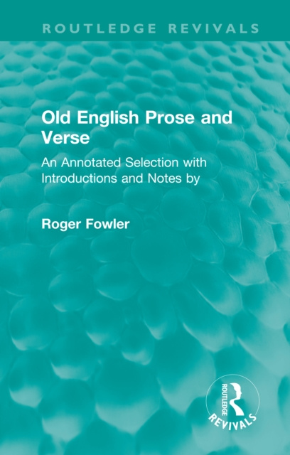 E-book Old English Prose and Verse Roger Fowler
