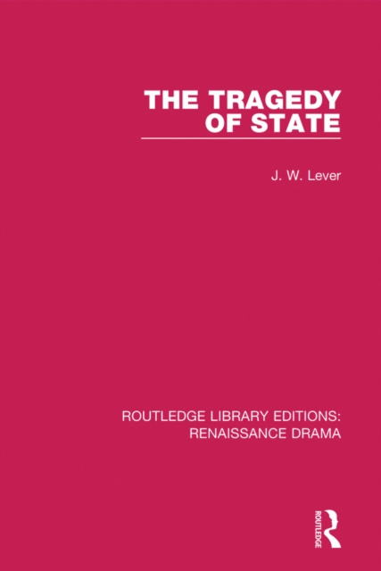 E-book Tragedy of State J. W. Lever