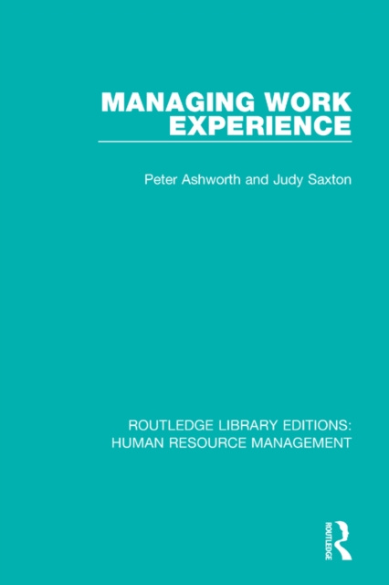 E-knjiga Managing Work Experience Peter Ashworth