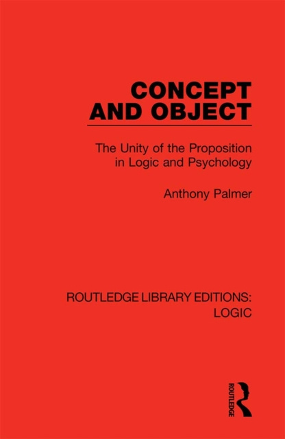 E-book Concept and Object Anthony Palmer