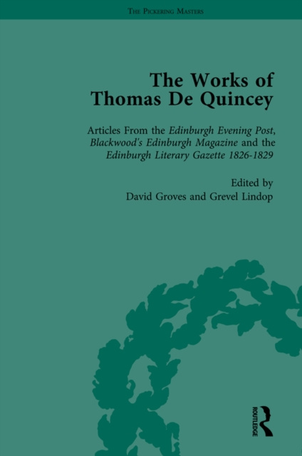 E-kniha Works of Thomas De Quincey, Part I Vol 6 Grevel Lindop