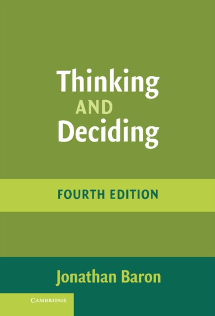 E-knjiga Thinking and Deciding Jonathan Baron