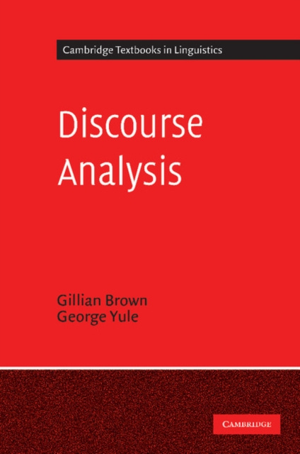 E-kniha Discourse Analysis Gillian Brown